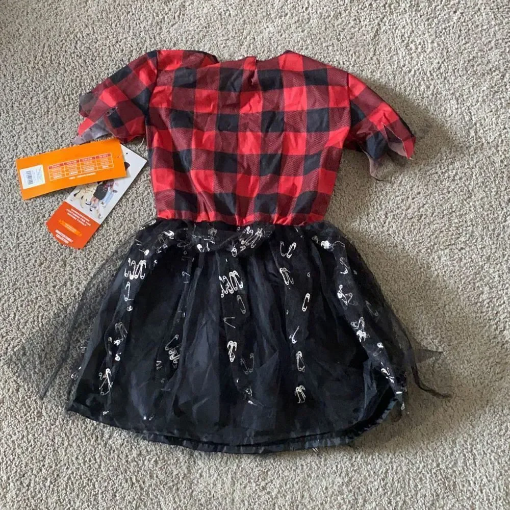 Kids Werewolf Halloween Costume *Dress & Gloves Only Size L (10-12) NWT